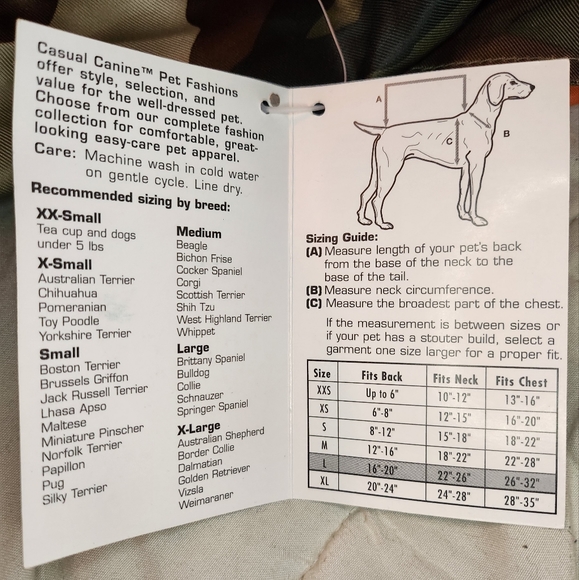 NWT Dog Camo Jacket - Picture 7 of 7